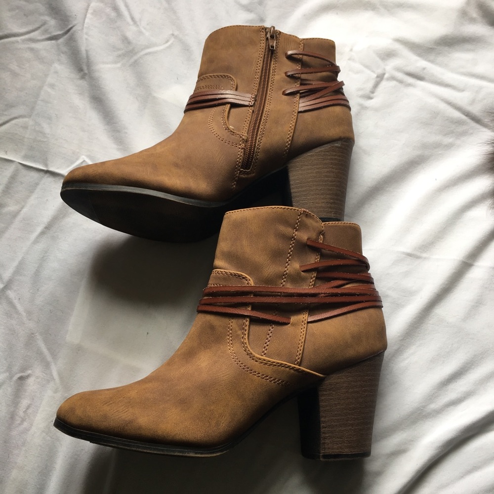Brown ankle boots